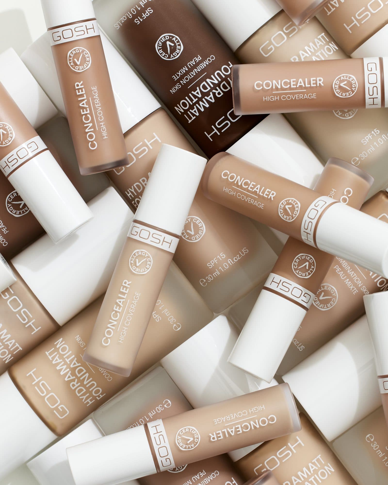 GOSH foundations and concealers